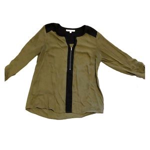 Olive green blouse, S